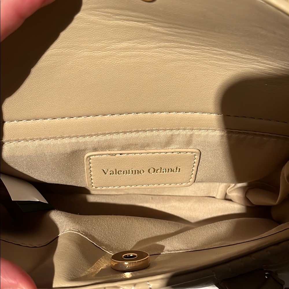 Valentino Orlandi Beige Quilted Women's Bag - Picture 3 of 8